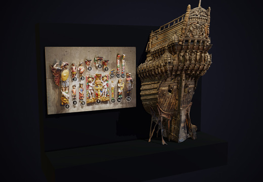 Sculptures of Vasa warship