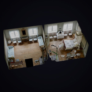 The Baroness´s bedchamber and antechamber