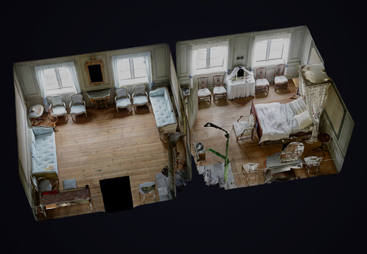 The Baroness´s bedchamber and antechamber