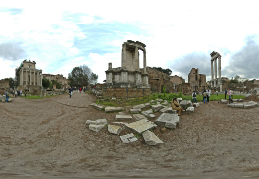 The round temple of Vesta
