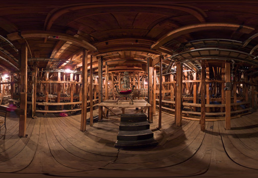 Drottningholms slottsteater, Below stage