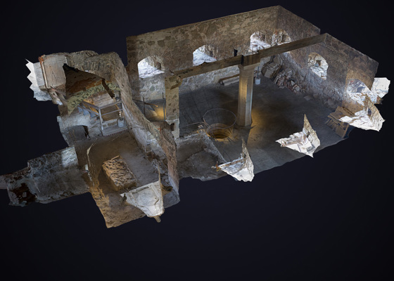 Attic and kitchen